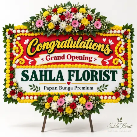 Papan Bunga Ucapan Selamat Pagar Alam